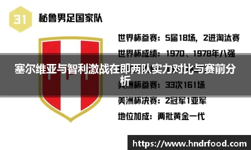 塞尔维亚与智利激战在即两队实力对比与赛前分析